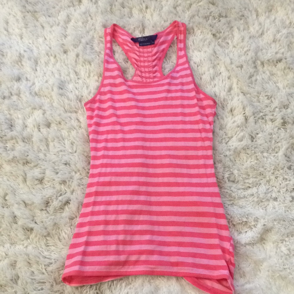 Pink Stripped Tank Top